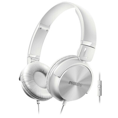 飞利浦SHL3065头戴式耳机带麦手机电脑音乐通用低音耳麦运动便携降噪带麦克风DJ监听耳机&nbsp;黑色双耳