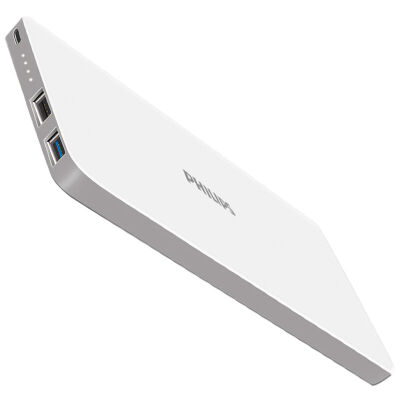 飞利浦20000毫安超薄充电宝10000毫安聚合物移动电源轻便携苹果56s7手机专用大容量&nbsp;白色10000毫安(赠爱国者充电器)