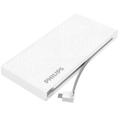 飞利浦&nbsp;移动电源超薄充电宝20000毫安安卓线&nbsp;聚合物卡片手机电源10000毫安自带苹果线&nbsp;安卓线20000毫安